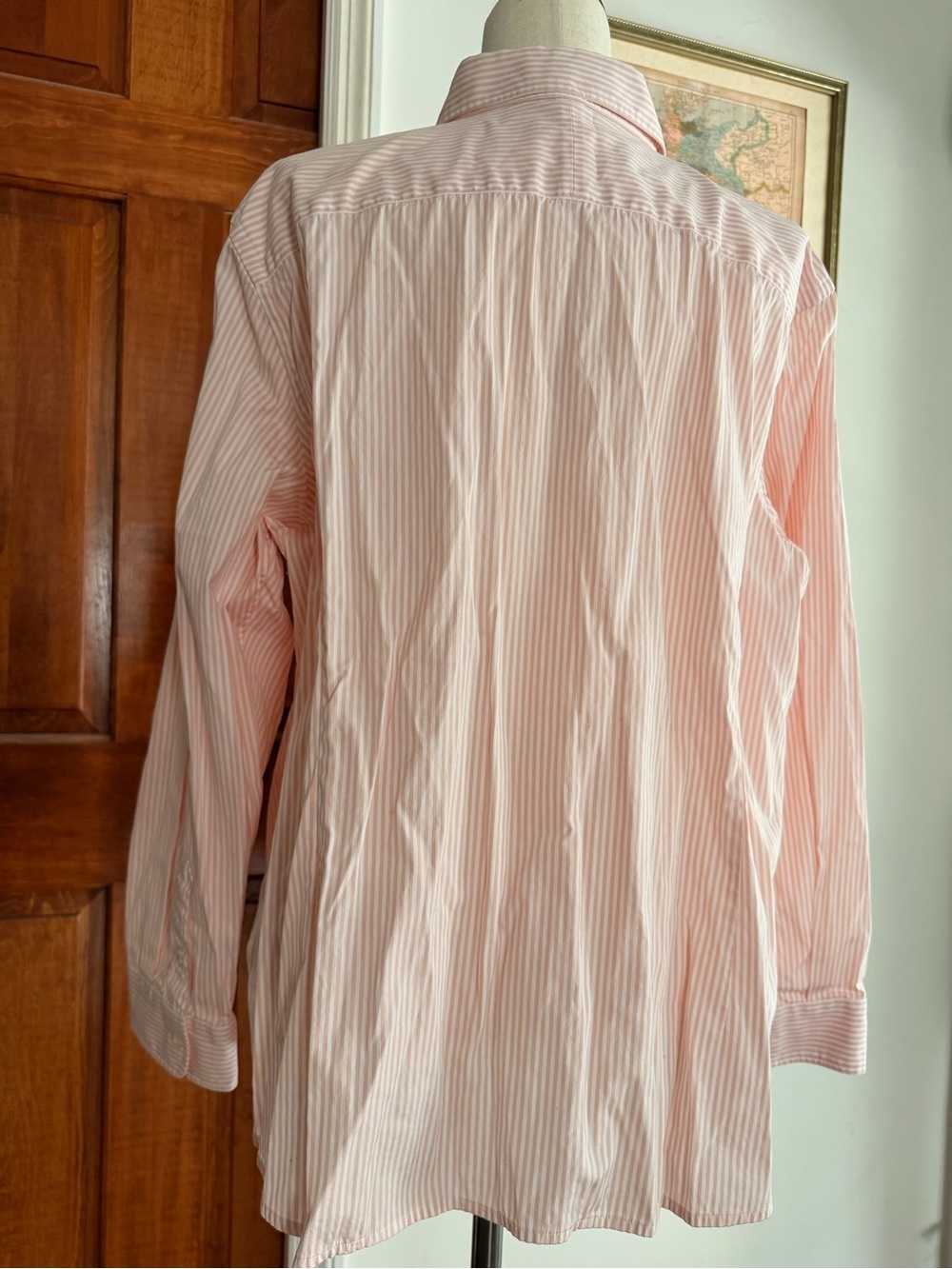 100% cotton RL Ruffle-Front Button-Down Blouse - Picture 3 of 13